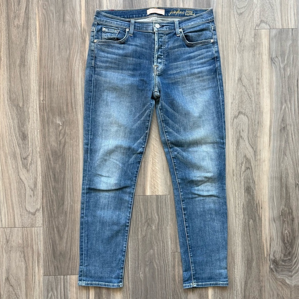 7 For All Mankind Josefina Skinny Boyfriend Jeans Size 28